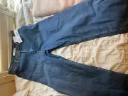 Target wide leg blue jeans, size 16