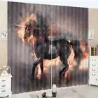 Horse Was Provoked Rage 3D Curtain Blockout Photo Printing Curtains Drape Fabric