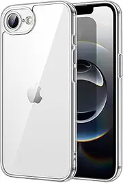 JETech Case for iPhone 16e 6.1-Inch 2025, Non-Yellowing Shockproof Phone Bumper Cover, Anti-Scratch Clear Back (Clear)