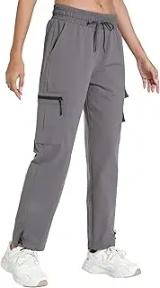 [bepopotan] Quick Dry Women's Cargo Pants with Pockets Lightweight Hiking Joggers for Workout Athletic Casual Outdoor Camping