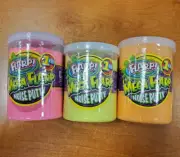 3 Pack: Mega Flarp Noise Putty Tubs Ja-Ru Flarp! Pink/Yellow/Orange 1lb. -2B