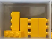 LEGO Parts - Bright Light Orange Brick 1 x 3 - No 3622 - QTY 5