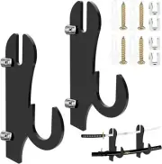 2 pairs Wall Mounted Sword Hanger Holder Hangers Samurai Swords Storage Rack