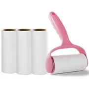 QQDD Sticky Lint Roller, Pet Hair Roller, Dog & Cat Hair Remover Kit, Lint Brush compatible with Clothes, Carpet, Car Seats, Dust, Dogs, Durable Handl