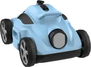 Robotic Pool Vacuum Cleaner, Cordless Pool Cleaner Robot with Dual Motors, Autom