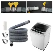 Washing Machine Drain Hose Extension Kit 2M Accessory Corrugated Close