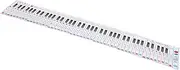 EPIGEIST Piano Keyboard Key Practice Chart Portable Finger Simulation Paper for Beginners Lightweight Piano Learning Guide Essential Music Theory Tool for Teachers and Students