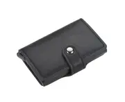 Blocking Protection Men id Credit Card Holder Wallet Pu Leather Metal Aluminum Business Bank Card Case CreditCard Cardholder