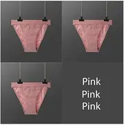 YAYITAI 3PCS/Set Female Cotton Panties Women's Underwear Low Waist Panties Woman Lingerie Solid Color Briefs Plus Size (Color : Set 10, Size : XL)