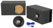 MTX Terminator TN12-02 12” 400 Watt Car Audio Subwoofer+Vented Sub Box Enclosure