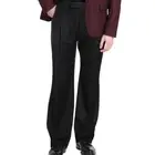 Amiri NWT Black Wool Flannel Double Pleated Trousers Size 48 US 32 Stretch Twill