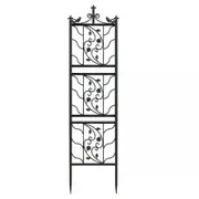 FIN 2X Large Tall Metal Garden Trellis Fence Vines Plant Vegetable Climbing Stand