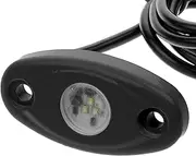 LED High Intensity Oval Courtesy (Rock) Light - Black Housing - RGB -Pkgd.