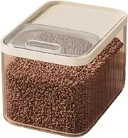 Pet Storage Bin,Airtight Puppy Food Container - Transparent Organizer Solution With Measuring Cup For Pet Feeding Snacks