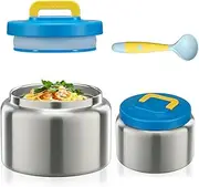JXXM 8 Oz Kids Insulated Lunch Box Thermo For Hot Food Vacuum Soup Food Jar, Lunch Container Food Thermo for School, Travel, Stainless Steel(1pc)