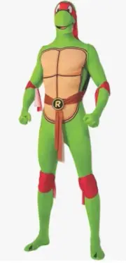 New Teenage Mutant Ninja Turtles Raphael 2nd Skin Adult Men Costume Medium