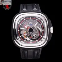 在飛比找蝦皮購物優惠-高端 SevenFriday七個星期五男士腕錶全制動機械方形