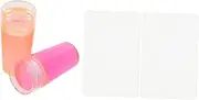 ASAKKURA Professional Nail Art Stamper Set 2pcs Silicone Nail Art Printing Tool Manicure Stamper Accessory