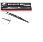 HG Angled Tweezers Flat End AK Interactive AK9162 Hobby Tool
