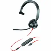 Poly Blackwire 3315 Microsoft Teams Certified USB-C Headset TAA (8m3u5aa-aba)