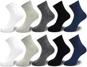 [NICDIU] JSEIAJB Large Size Men's Cotton Socks Business Men's Socks Breathable Men's Socks Men's Long Socks Set