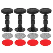 Headboard Stoppers, 4Pcs - Adjustable Bed Frame Anti-Shake (67-87mm, Black)