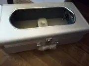 Step N' Go Automatic Shoe Cover Dispenser Metal Portable Silver color with car