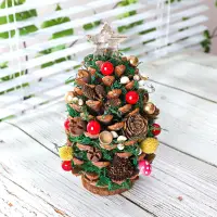 在飛比找蝦皮購物優惠-聖誕樹diy材料包 迷你聖誕樹裝飾 小聖誕樹  迷你聖誕樹 