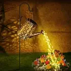Solar Watering Can with Lights,Solar Outdoor Garden Decor Waterproof Large Hangi