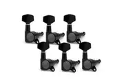 Tuning Pegs Machine Heads for Electric Guitars 6-in-Line Black 6pc K805B