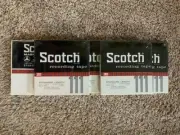 (5) New Scotch Brand 111 Magnetic 7" Blank Reel Tape Audio Recording 1/4"x1200'