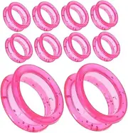 20pcs Scissors Silicone Ring Scissors Silicone Circle Grooming Shear Thumb Inserts Pet Scissor Ring Grips Pet Scissor Finger Ring Barber Tool Barber Supplies Soft Pink