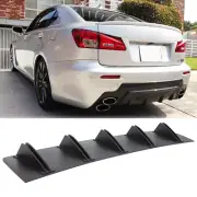 Rear Bumper Diffuser Shark Fins Spoiler Lip Splitter For Lexus IS300 IS350 IS500