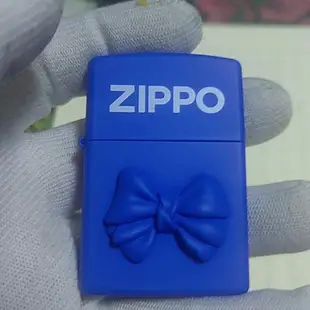 zippo 之寶打火機 藍啞漆 貼章 深海蝴蝶  全新 正品
