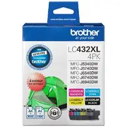 Brother INKvestment LC 432XL Ink Cartridges 4 Pack