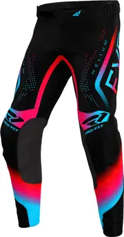 FXR Helium 2024 Motocross Pants, black-red-blue, Size 38 for Men Black Red Blue