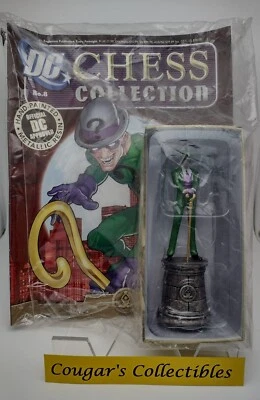 DC SUPERHERO CHESS FIGURINE COLLECTION MAGAZINE #8 RIDDLER BLACK BISHOP