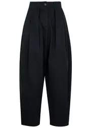 Palmer//harding Solo Tapered Stretch-cotton Trousers - Black - 10 (UK10 / S) 10 (UK10 / S)
