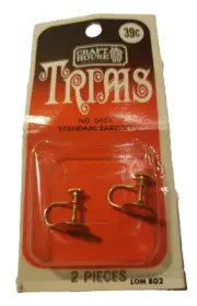 Vintage Hinged Leverback earrings for sequins Beads Gemstones, Pearls, Crafts,