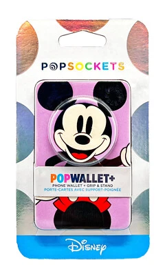 PopSockets Popwallet Plus Disney Mickey Mouse Purple CC ID Holder Pop Wallet