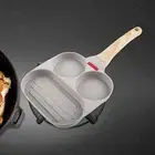 Fried Egg Pan Multipurpose 2 Holes Egg Skillet for Restaurant Burger Camping