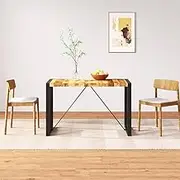 Dining Table Solid Rough Mango Wood 120 cm,Kitchen & Dining Room Tables 18KG-243996
