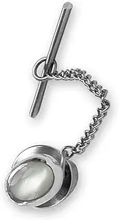 [Select Gifts] Sterling silver mother of pearl tie tack