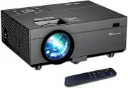 Mini Projector 2023, 1080P Full HD 180” Screen Supported Video Projector,9500Lux