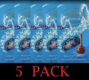 5x NEW Lindt LINDOR SEA SALT Milk Chocolate Truffles 8.5 oz Bag - 5 PACK