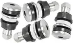 Aeroflow Bolt In Wheel Valve Stems 4 Pack Chrome 7/16" 5/8" Holes - AF3060-0000