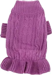 PERSELOSO Puppy Turtleneck Sweater for Dogs Adorable High Collar Pet Clothes for Autumn and Winter Cozy Warmth for Parties and Cosplay Events