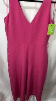 Sam Edelman V-Neck Sleeveless Jumpsuit Size 10 NWT -No Belt -Retails $128
