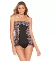 Miraclesuit Mendhika Bandini Top 6529523 Multi 8 NWT $148