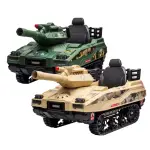【聰明媽咪兒童超跑】小勇士12V雙驅坦克戰車兒童電動車(DLS-X6兩色可選)